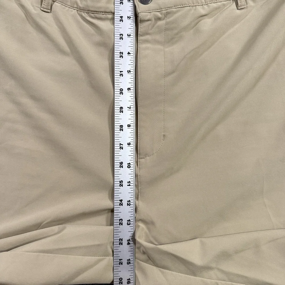 Adidas Men's Size 48 Beige Adi Golf Shorts Stretch Performance‎ Khaki Chino